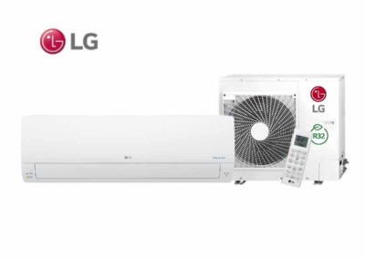 LG DUALCOOL standard vnitřní a vnější jednotka a ovladač