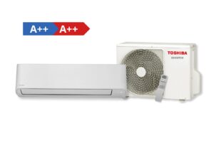 Toshiba Seiya Classic vnitřní jednotka,venkovní jednotka a ovladač . Energetický štítek A++ chlazeni A++ Topení