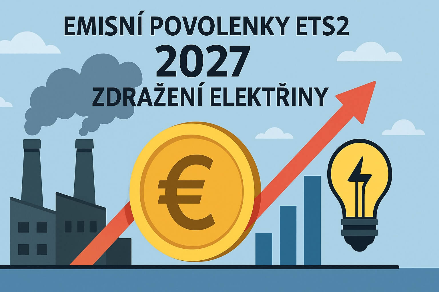 Emisní povolenky ETS2 s rostoucí cenou do roku 2027 způsobí zdražení elektřiny a plynu